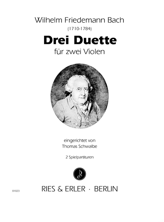 Bach WF: Drei Duette (two violas) RE