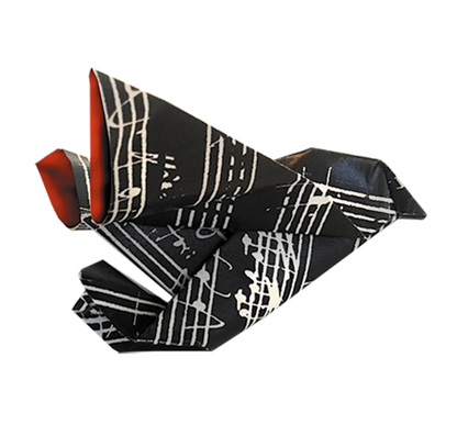 Music note origami: 15 x 15 cm - 4 designs and 20 sheets