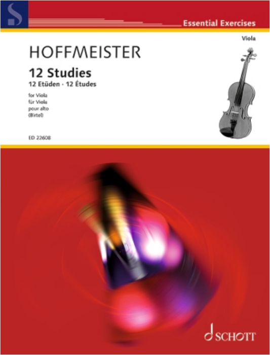 Hoffmeister (Birtel): 12 Études for Viola (viola) SCHOTT