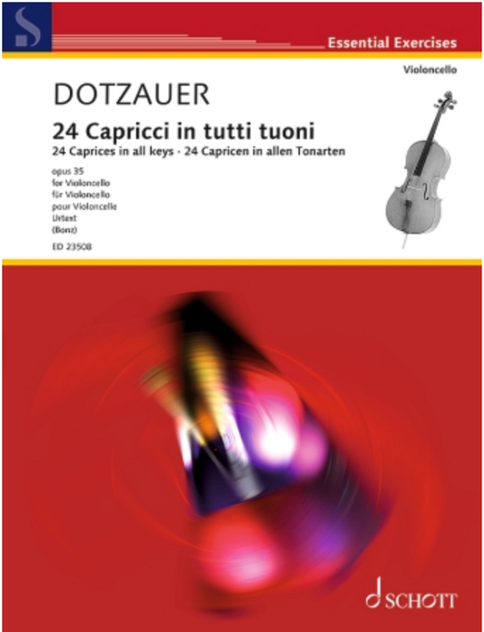 Dotzauer (Bonz): 24 Caprices in All Keys, Op. 35 (cello) SCHOTT