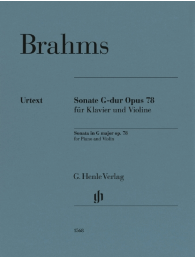 Brahms (Wiechert): Violin Sonata No. 1 G Major, Op. 78 (violin) HENLE