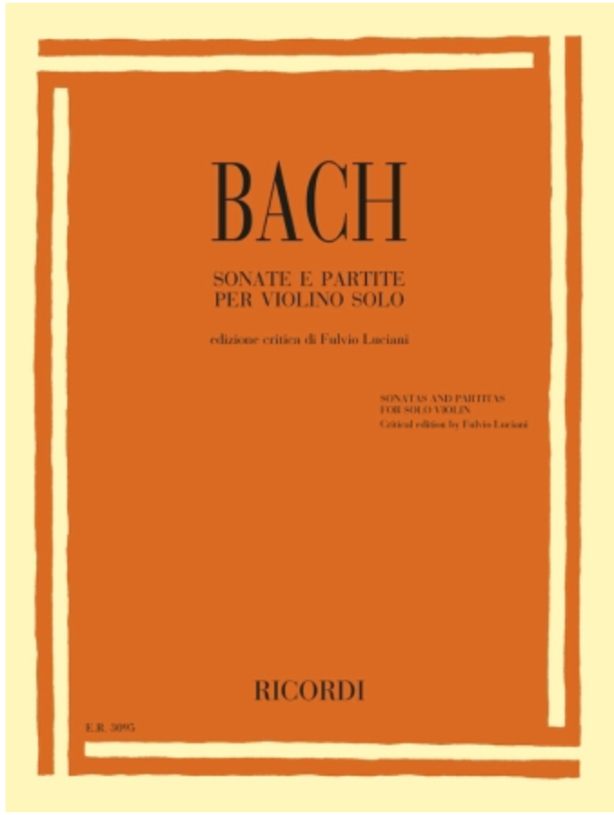 Bach (Luciani): Sonatas and Partitas (violin) RICORDI