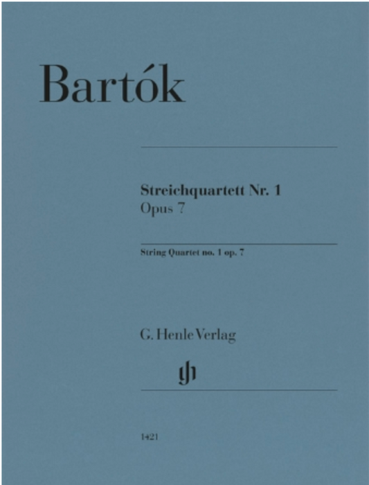Bartok (Somfai): String Quartet No. 1, Op. 7 (string quartet) HENLE