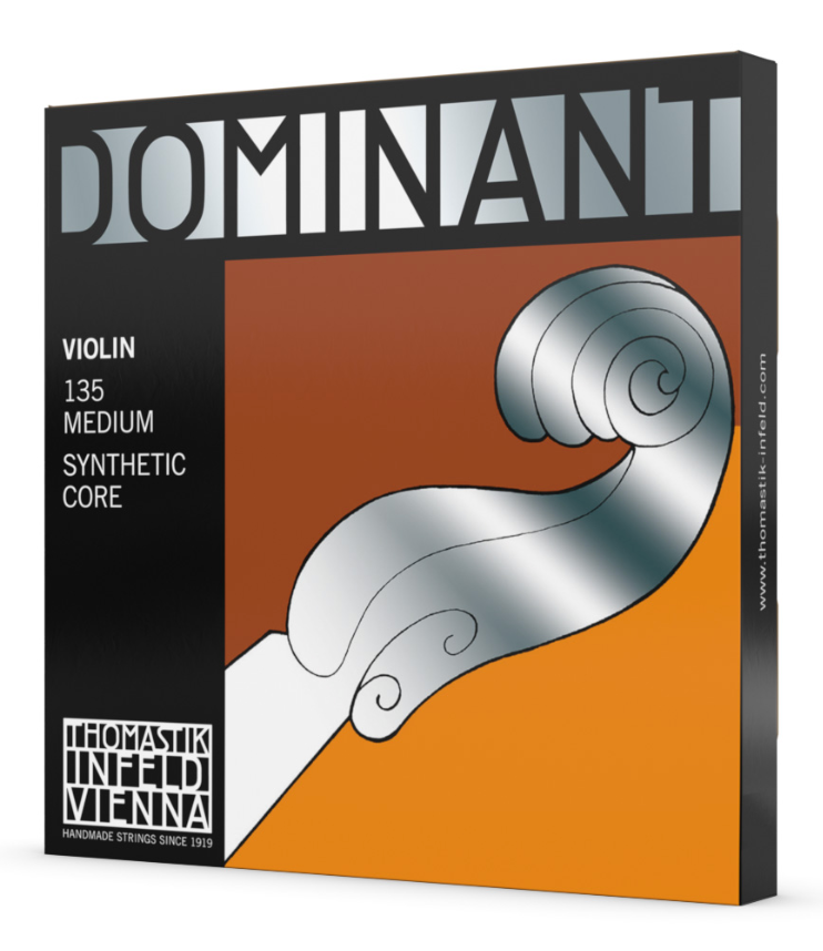 Dominant violin set aluminum ball E, aluminum D medium