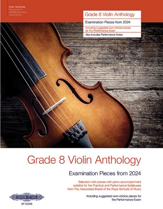ABRSM: Grade 8 Violin Anthology (violin) PETERS | Metzler Violins