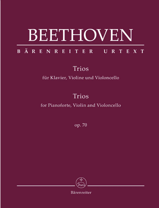 Beethoven: Piano Trios, Op. 70 (piano, violin, cello) BARENREITER | Metzler Violins