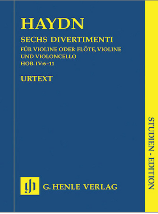 Haydn: 6 Divertimenti Hob.IV:6-11 (study score) HENLE | Metzler Violins