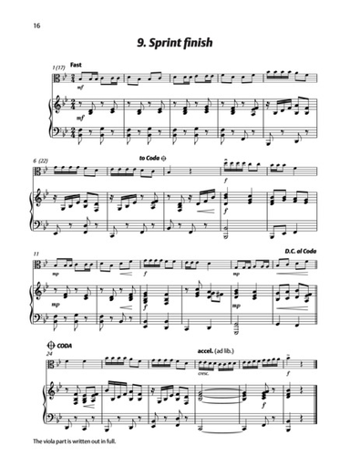 Blackwell, K.&D.: Viola Time Sprinters (piano accompaniment)