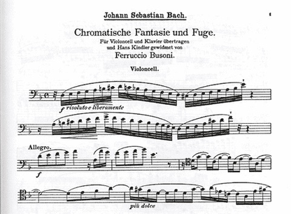 Bach, J.S.: Chromatic Fantasy & Fugue (cello & piano)