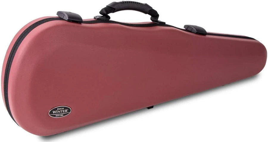 Jakob Winter Techleather Greenline shaped 4/4 violin case, burgundy