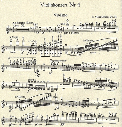 Vieuxtemps, Henri: Concerto No.4 Op.31 d mi (violin & piano)