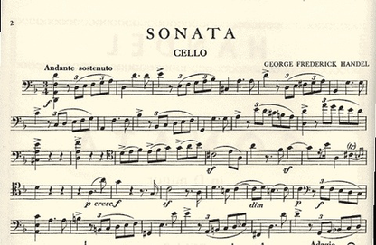 Handel: Sonata D minor Cello and Piano