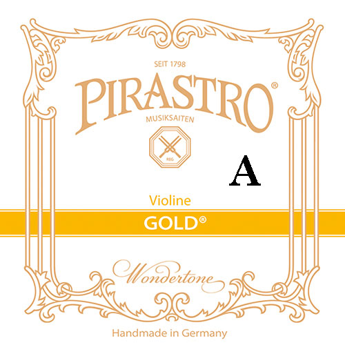 Pirastro GOLD violin A string, gut/aluminum, medium