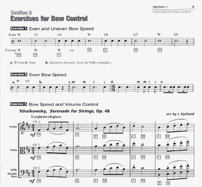 Kjelland, James: Workbook, Orchestral Bowing-Style & Function