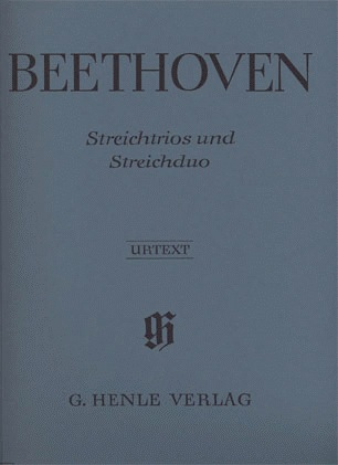 Beethoven, L.V. (Platen): String Trios and Duos, Op.3,8,9, and WoO32 - URTEXT (violin, viola, & cello)