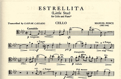 Ponce, Manuel: Estrellita-Little Star (cello & piano)