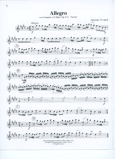 Kelley, Daniel: Music for Three Treble Instruments: Wedding & Classical Favorites, COLLECTION 2-complete set of six parts for mix n match trio