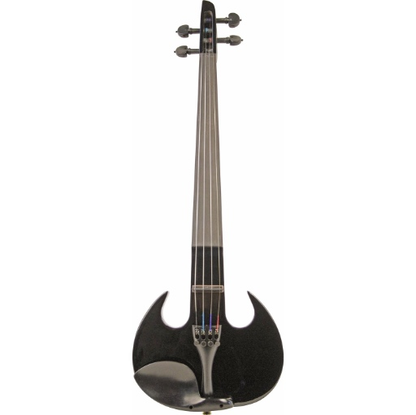 Wood Stingray metallic black SV-4 electric violin outfit