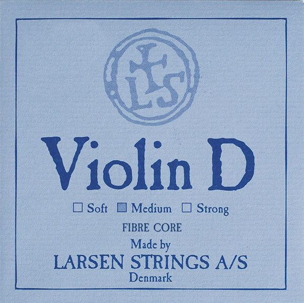 Larsen Original violin D string, medium aluminum wound, synthetic core