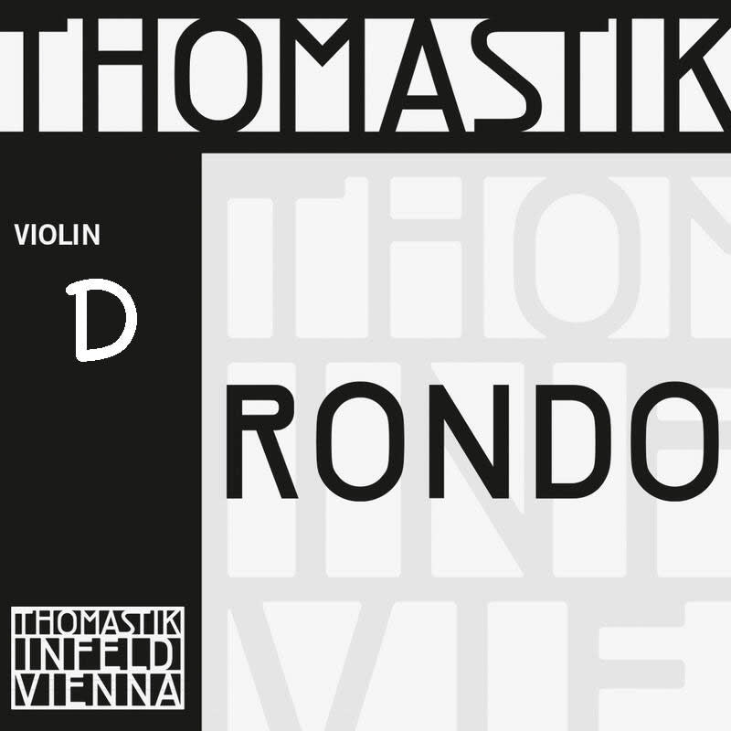Rondo silver violin D string, 4/4 medium, by Thomastik-Infeld, straight