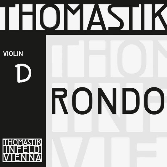 Rondo silver violin D string, 4/4 medium, by Thomastik-Infeld, straight