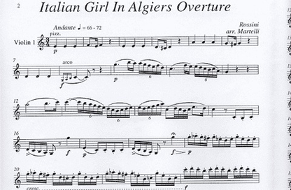 Rossini, Giacomo (Martelli): Italian Girl in Algiers (string quartet)