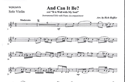 Heffler, R.: And Can It Be? (violin & piano)