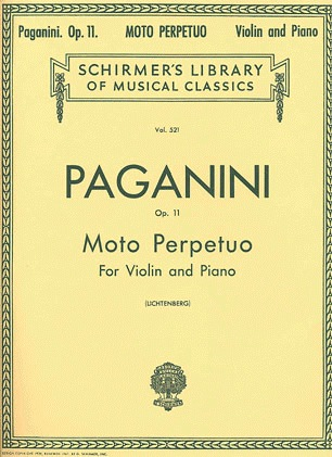 Paganini, Niccolo: Moto Perpetuo Op.11 (violin & piano)