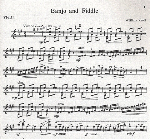 Kroll, W.: Banjo & Fiddle (violin & piano)