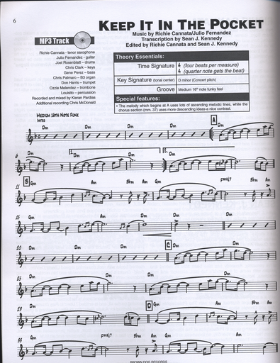 Cannata, Richie and Sean Kennedy: Improvising and Soloing In the Pocket, for instruments in C