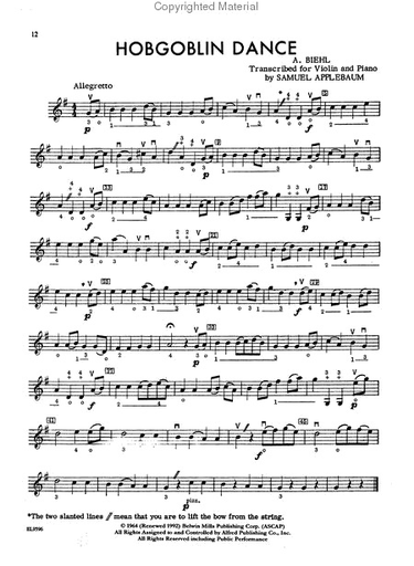Applebaum, Samuel: String Festival Solos Vol.1 (violin)