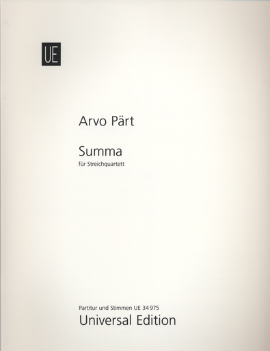 Part, A.: Summa (2 violins, viola, and cello)