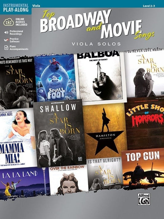 Top Broadway and Movie Songs (Viola Book & Online Accress) Alfred