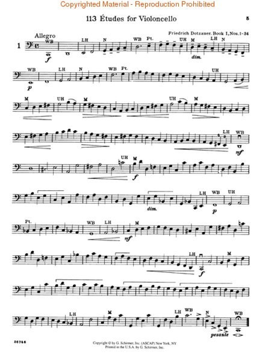Dotzauer, F. (Klingenberg): Excercies Book 1 (cello)