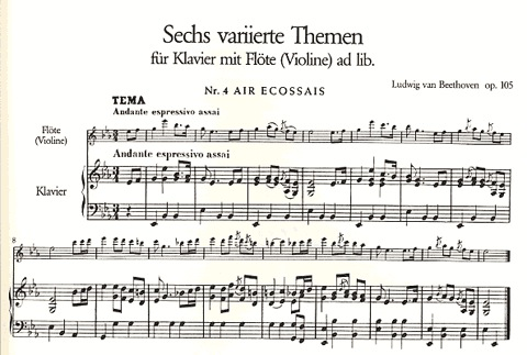 Beethoven, L. van: 6 Variations, Op.105 Vol.2 (violin/piano)