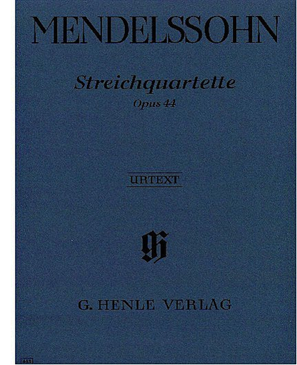 Mendelssohn, F. (Herttrich): String Quartet, Op. 44, No. 1-3, urtext (2 violins, viola, and cello)