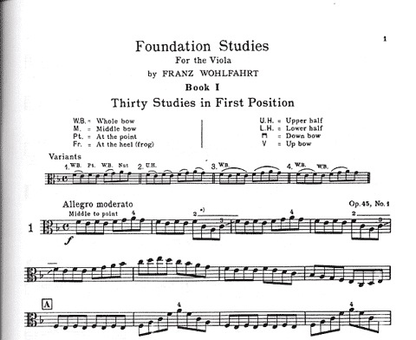 Wohlfahrt (Pine): Foundation Studies for the Viola, Bk.1, op. 45, 54, 74 (viola) (DVD) Carl Fischer