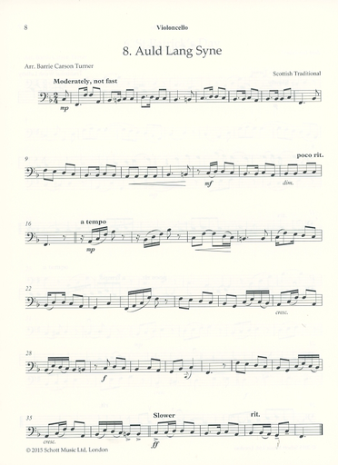 Turner, B.: The Folk Collection: 8 Traditional Pieces Arranged for String Quartet (score & parts)