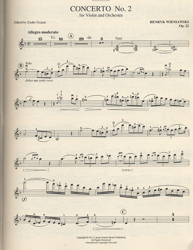 Wieniawski, Henri & Sevcik (Granat).: Violin Concerto in D minor/Studies Op. 17 ( 2 books)