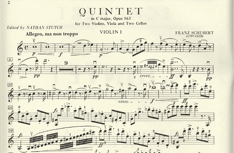 Schubert, Franz: Quintet in C Major Op.163 (2 violins, viola, 2 cellos)
