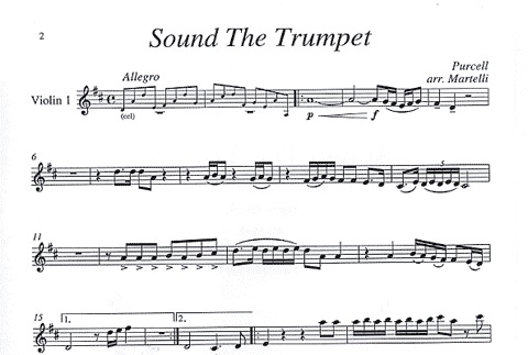 Purcell, Henry: Sound the Trumpet (string quartet)