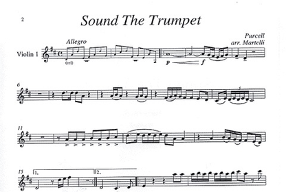 Purcell, Henry: Sound the Trumpet (string quartet)
