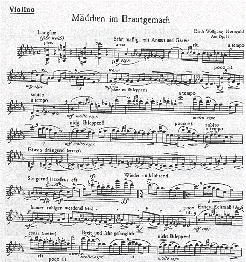 Korngold, Erich Wolfgang: Much Ado About Nothing Op.11 (violin & piano)