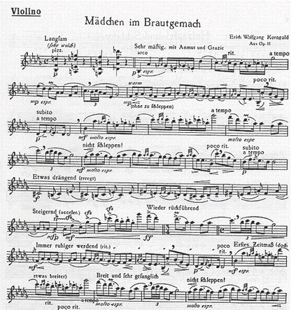 Korngold, Erich Wolfgang: Much Ado About Nothing Op.11 (violin & piano)