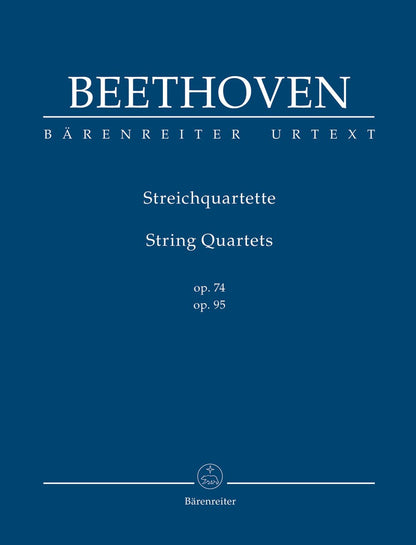 Beethoven (Del Mar): String Quartets, Op. 74 & 95, Urtext (study score) Barenreiter
