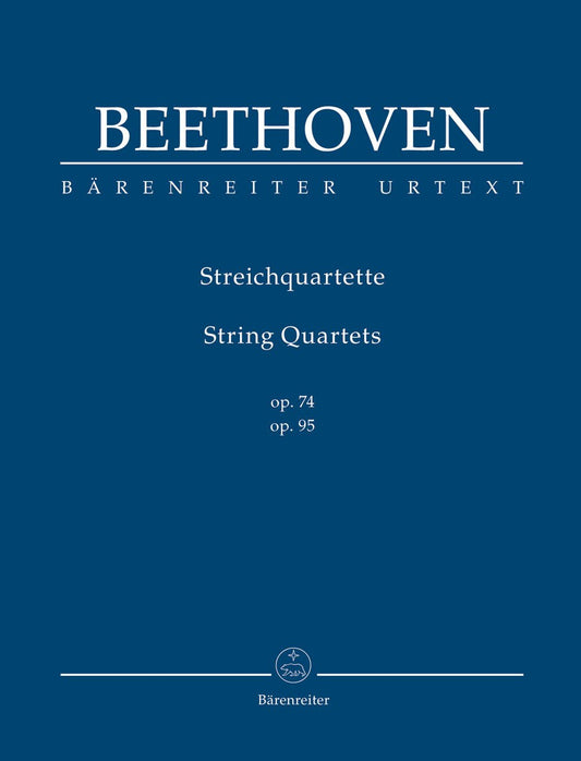 Beethoven (Del Mar): String Quartets, Op. 74 & 95, Urtext (study score) Barenreiter
