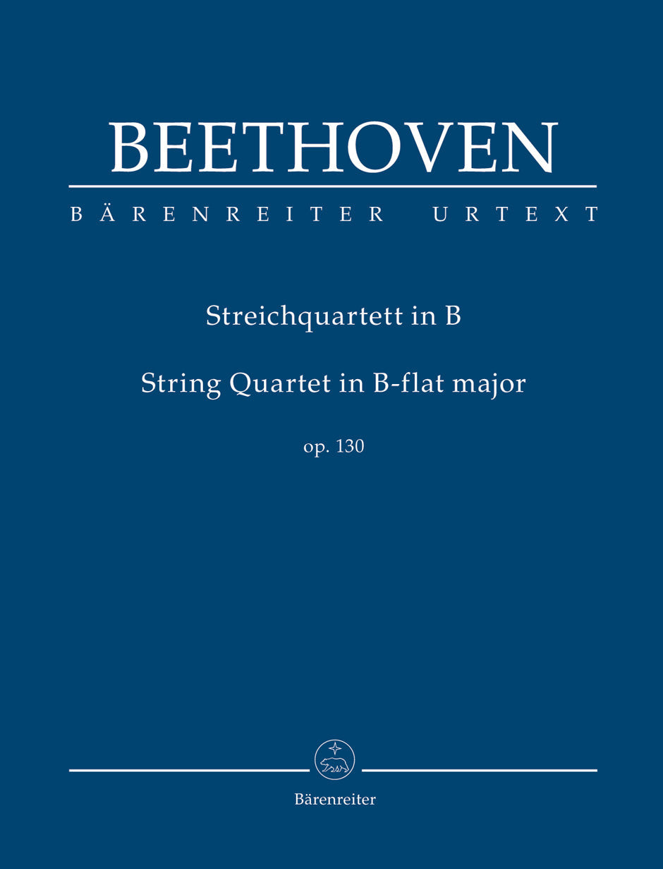 Beethoven (Del Mar): String Quartet, Op. 130, Urtext (study score) Barenreiter