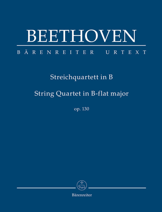 Beethoven (Del Mar): String Quartet, Op. 130, Urtext (study score) Barenreiter