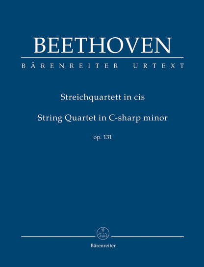 Beethoven (Del Mar): String Quartet, Op. 131, Urtext (study score) Barenreiter