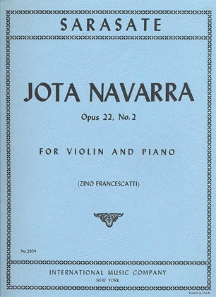 Sarasate, Pablo de: Jota Navarra Op.22 No.2 (violin & piano)